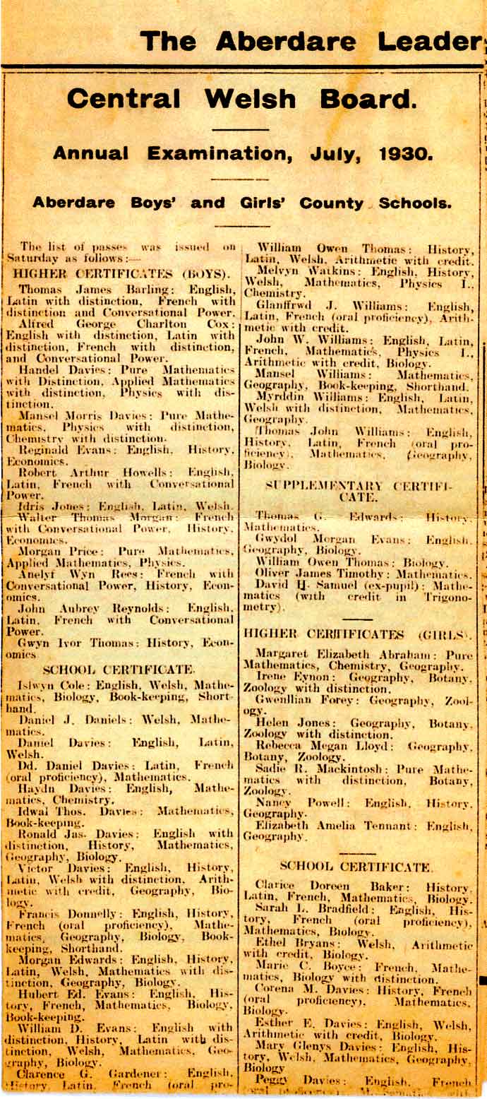 1930 Newspaper Cutting part 1