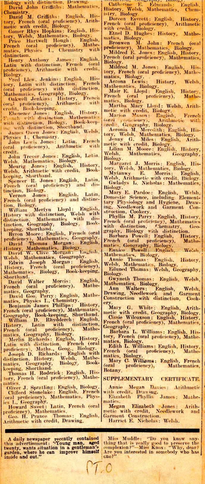 1930 Newspaper Cutting part 2