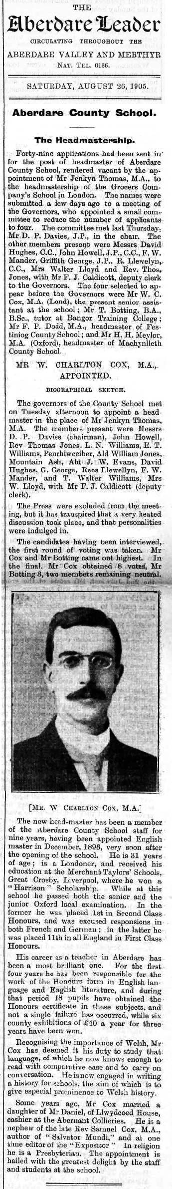 Leader Aug 26 1905